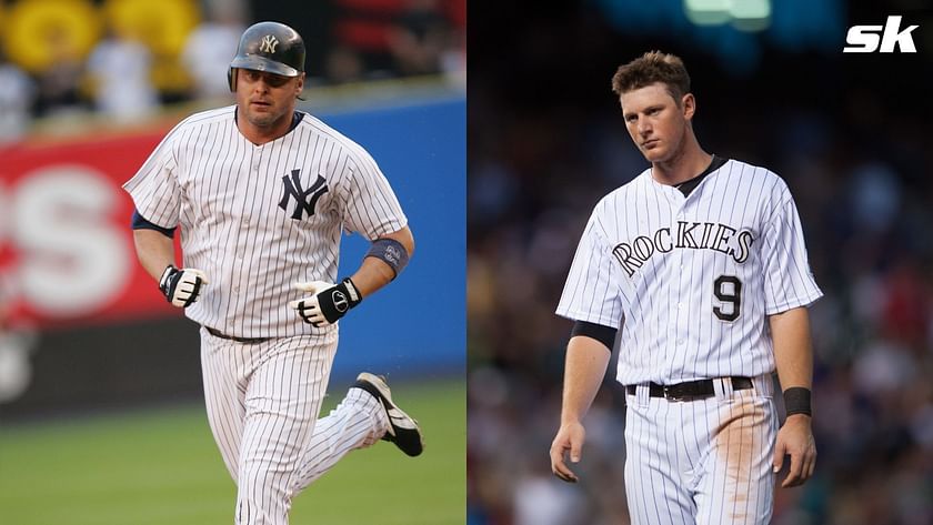 Which Yankees players have also played for the Rockies? MLB