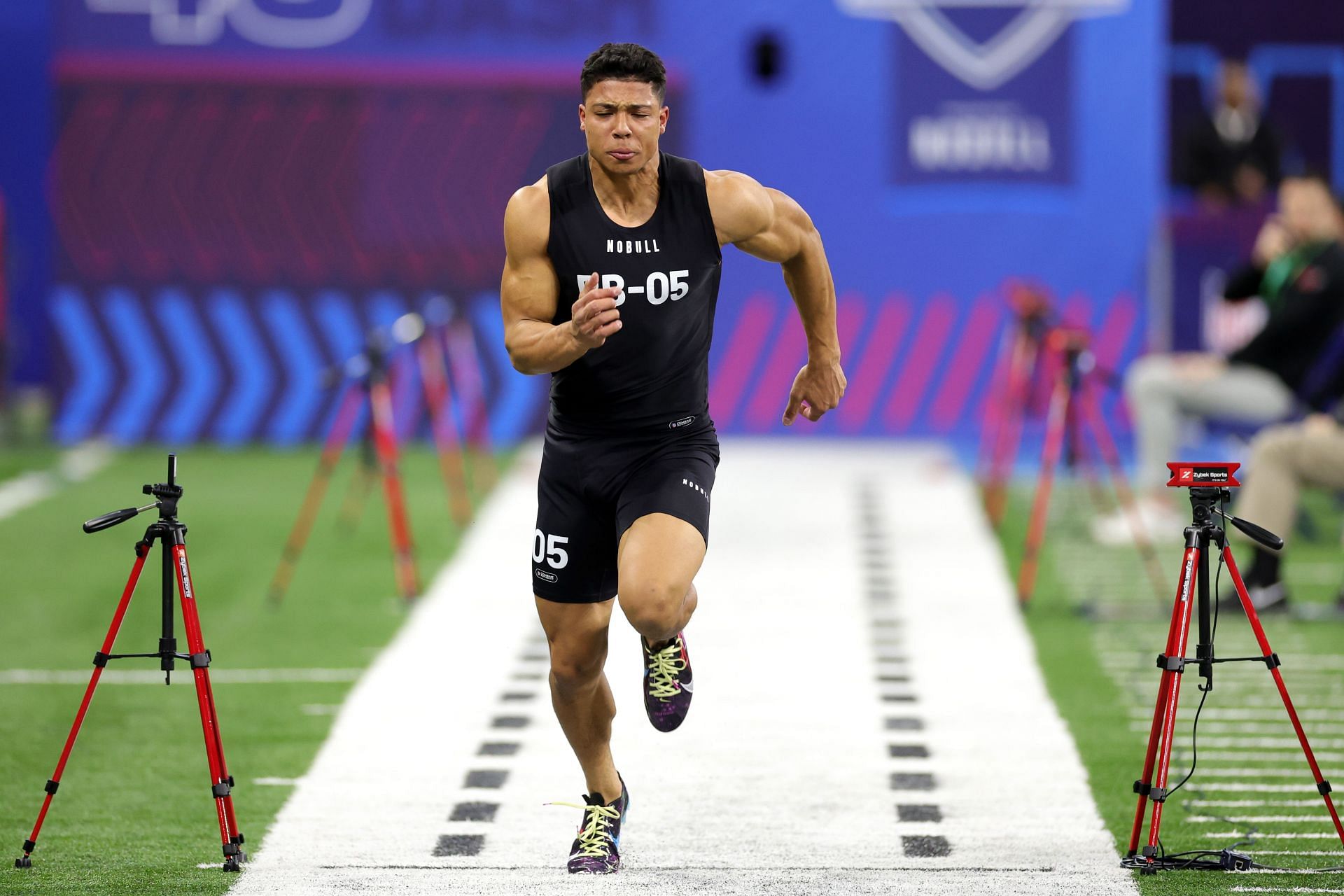 Zah Charbonnet at the NFL Combine