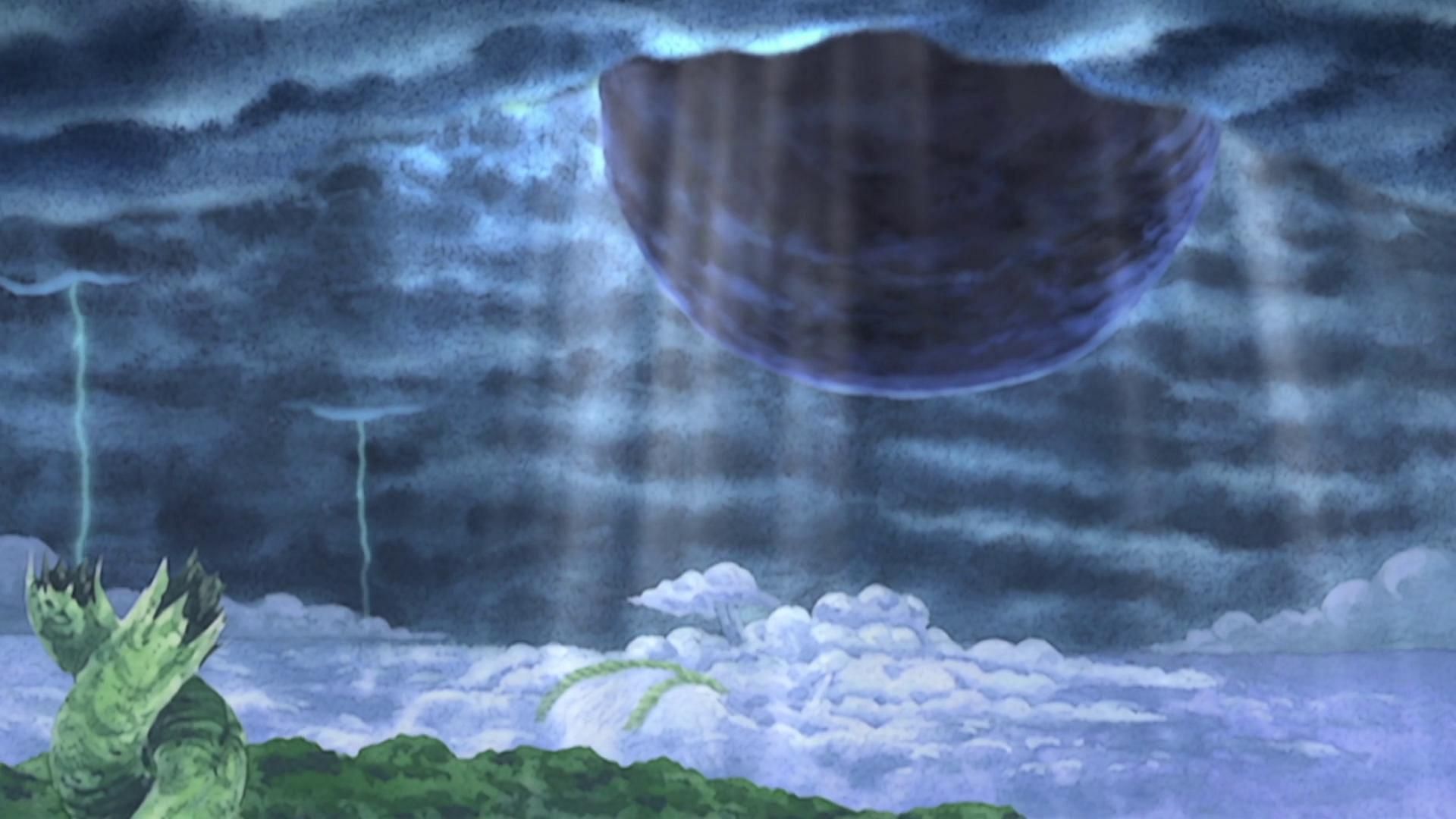 Enel&#039;s Raigo about to explode (Image via Toei Animation, One Piece)