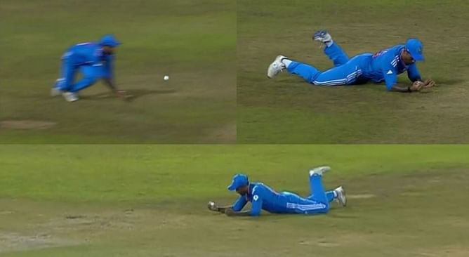 [Watch] Suryakumar Yadav pulls off a stunner to break key partnership in IND vs SL Super 4 match