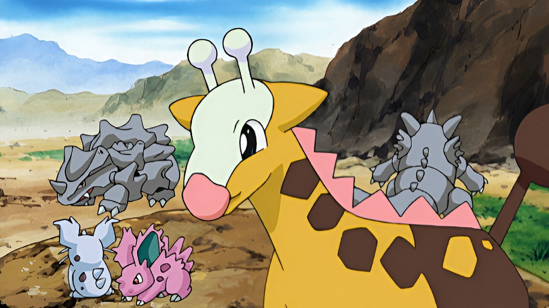 Girafarig has some elemental type diversity in its learnable move collection in Pokemon GO (Image via The Pokemon Company)