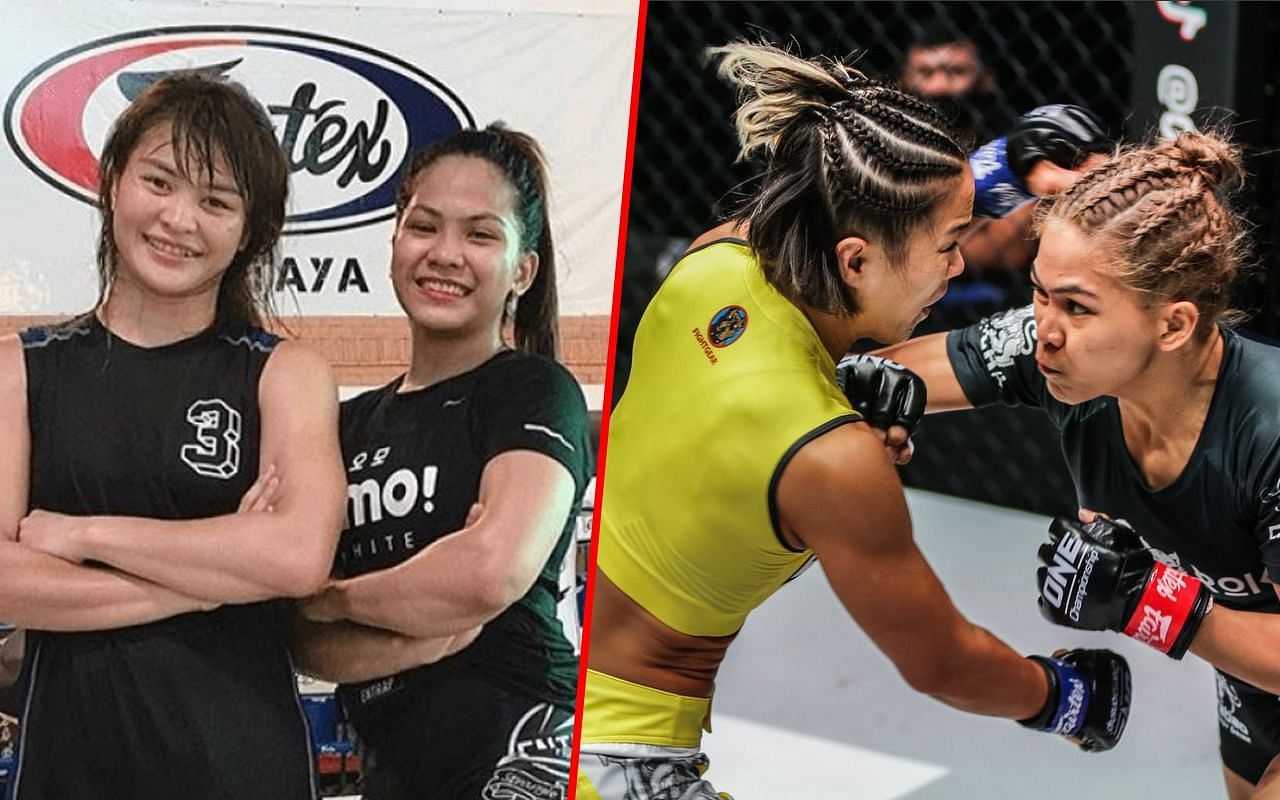 Filipino fighter Denice Zamboanga has had experience dealing with both Stamp Fairtex (L) and Ham Seo Hee (R). -- Photo by ONE Championship