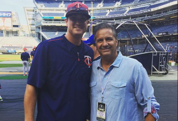 Kyle Gibson with father Harold Gibson