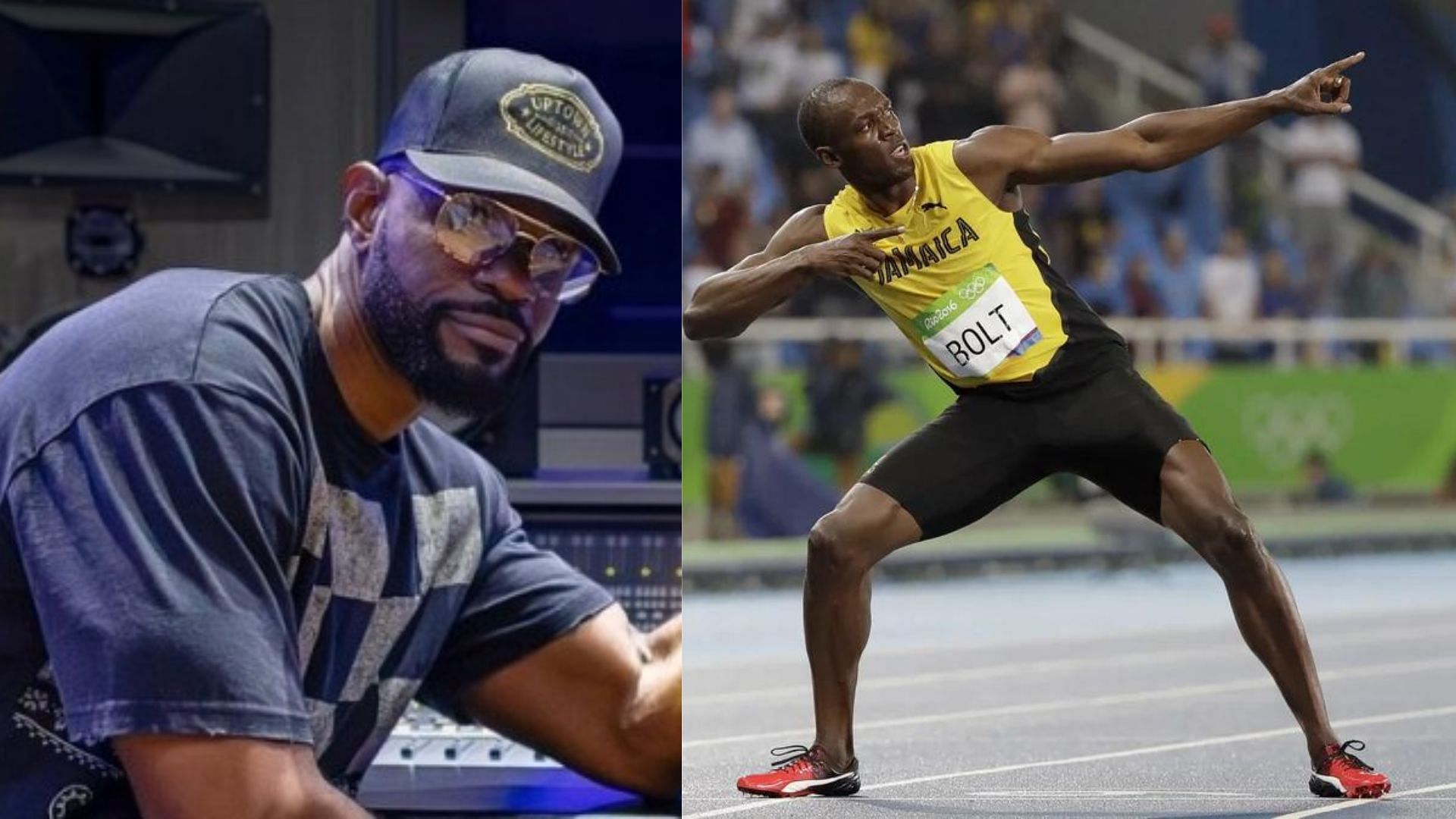 Usain Bolt and D-Major (Image via Sportskeeda)