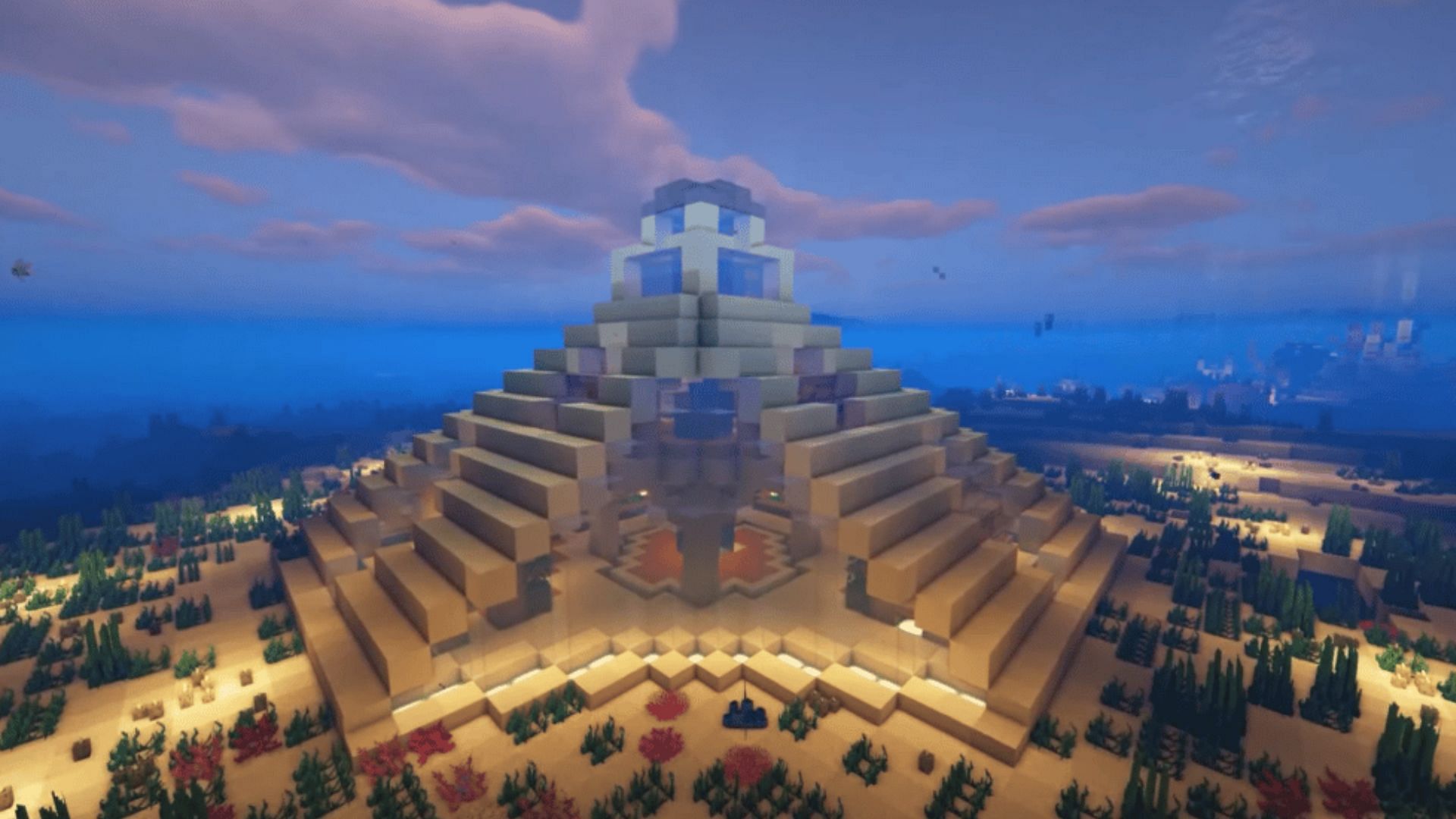 Pyramid base (Image via Mojang Studios)