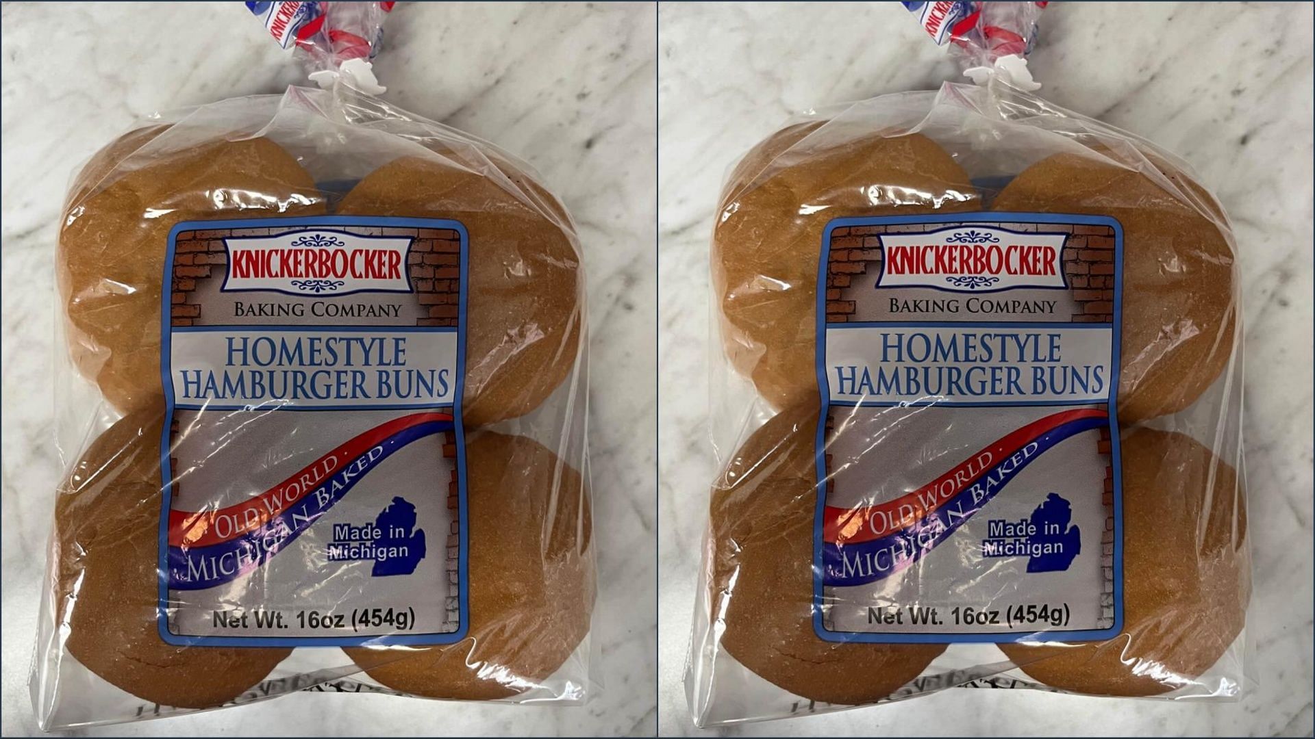 The recalled packages of the Knickerbocker Homestyle Hamburger Buns should be disposed of (Image via FDA)