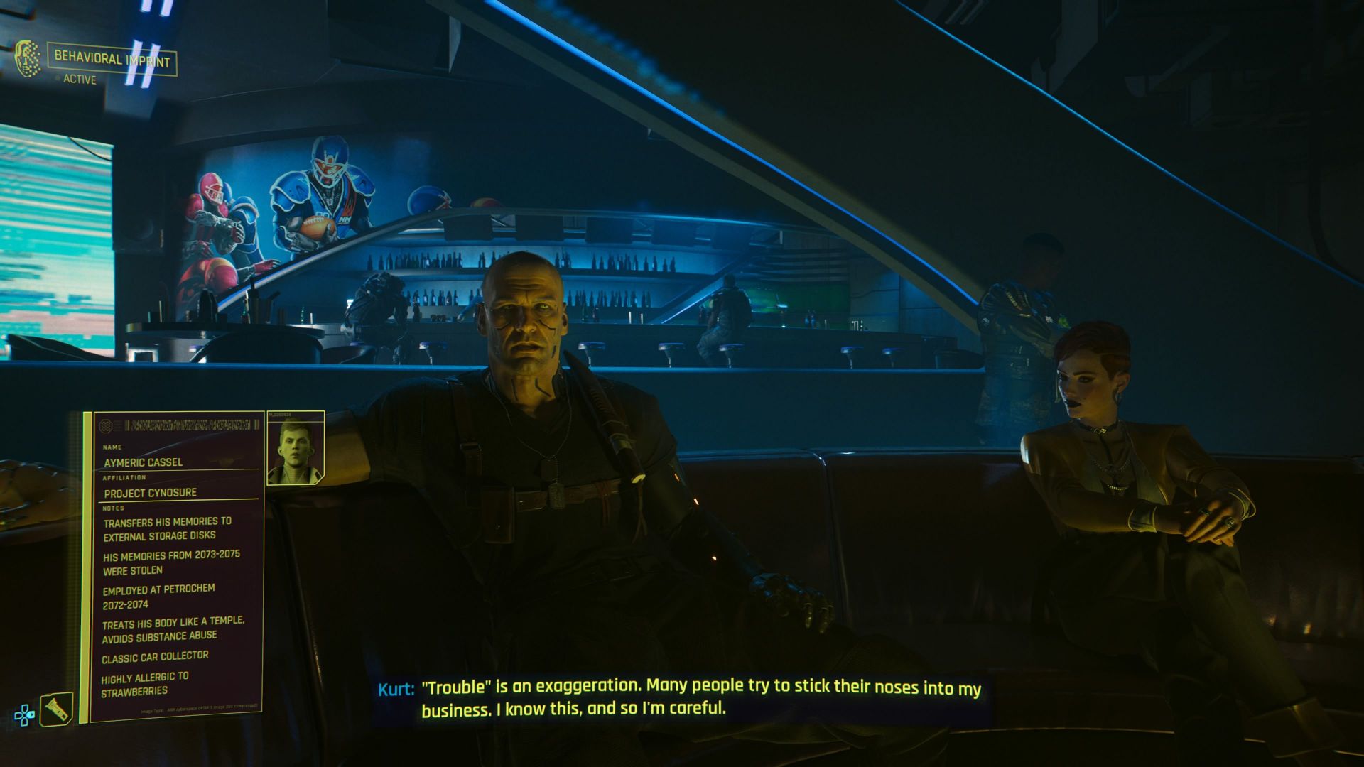 The meeting with Hansen (Image via Cyberpunk 2077)