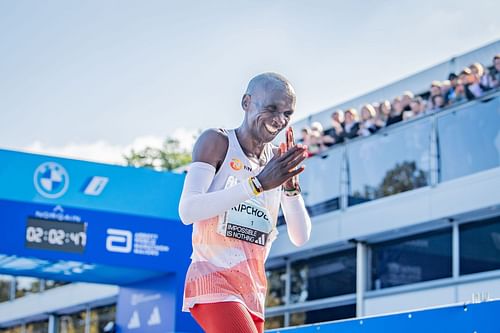 Kipchoge at 2023 BMW Berlin-Marathon