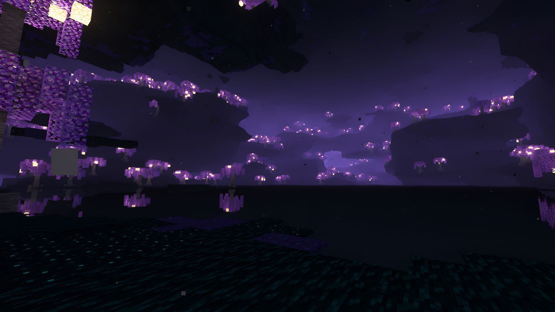 The Echoing Cliffs within the Deeper and Darker Minecraft mod (Image via Nitrodynamite18/Modrinth)