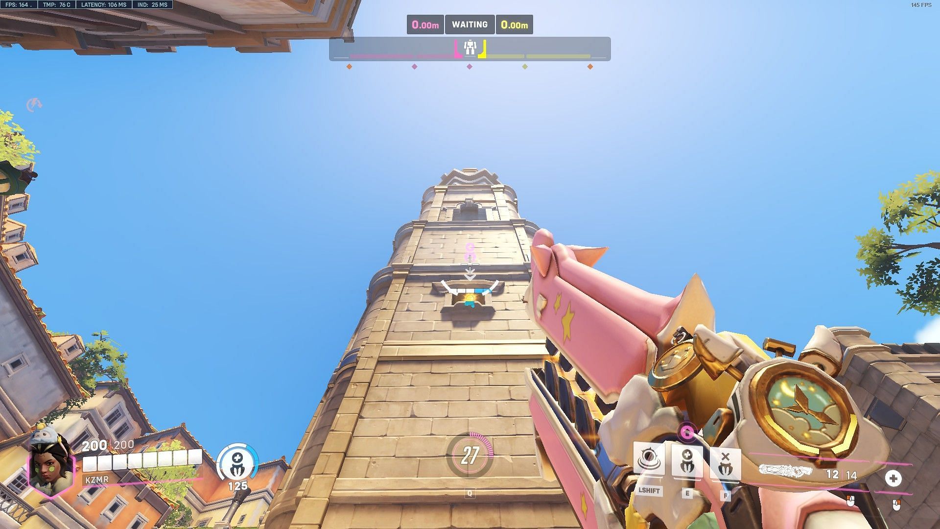 Healing Pylon in Overwatch 2&#039;s Esperan&ccedil;a (Image via Blizzard Entertainment))