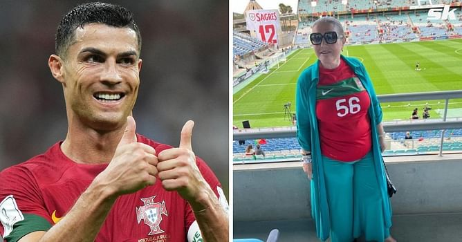 “Good luck to our national team” – Cristiano Ronaldo’s mother in attendance to watch Portugal vs Luxembourg despite son being suspended