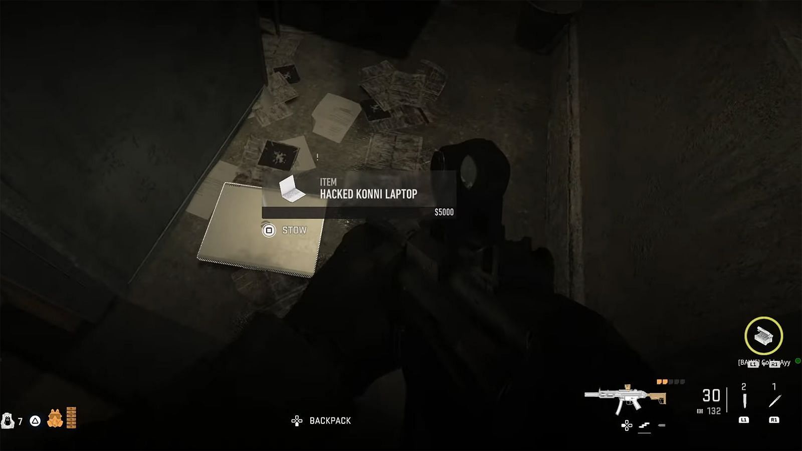 Finding the Konni laptop inside the Zaya Observatory locked closet in the Unobserved mission of Warzone 2 DMZ (Image via @Geeky Pastimes on YouTube/Activision)