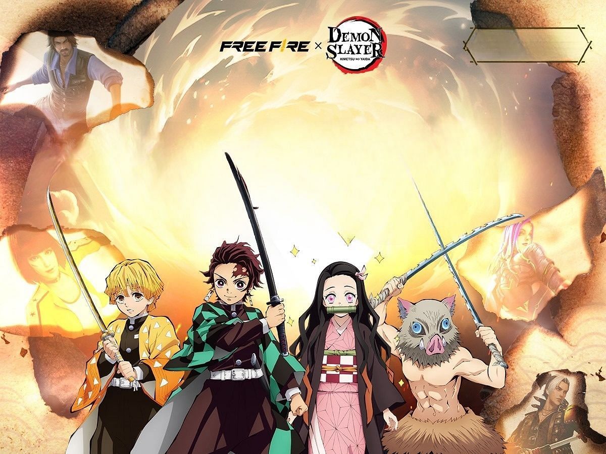 Free Fire ganha parceria com Kimetsu no Yaiba