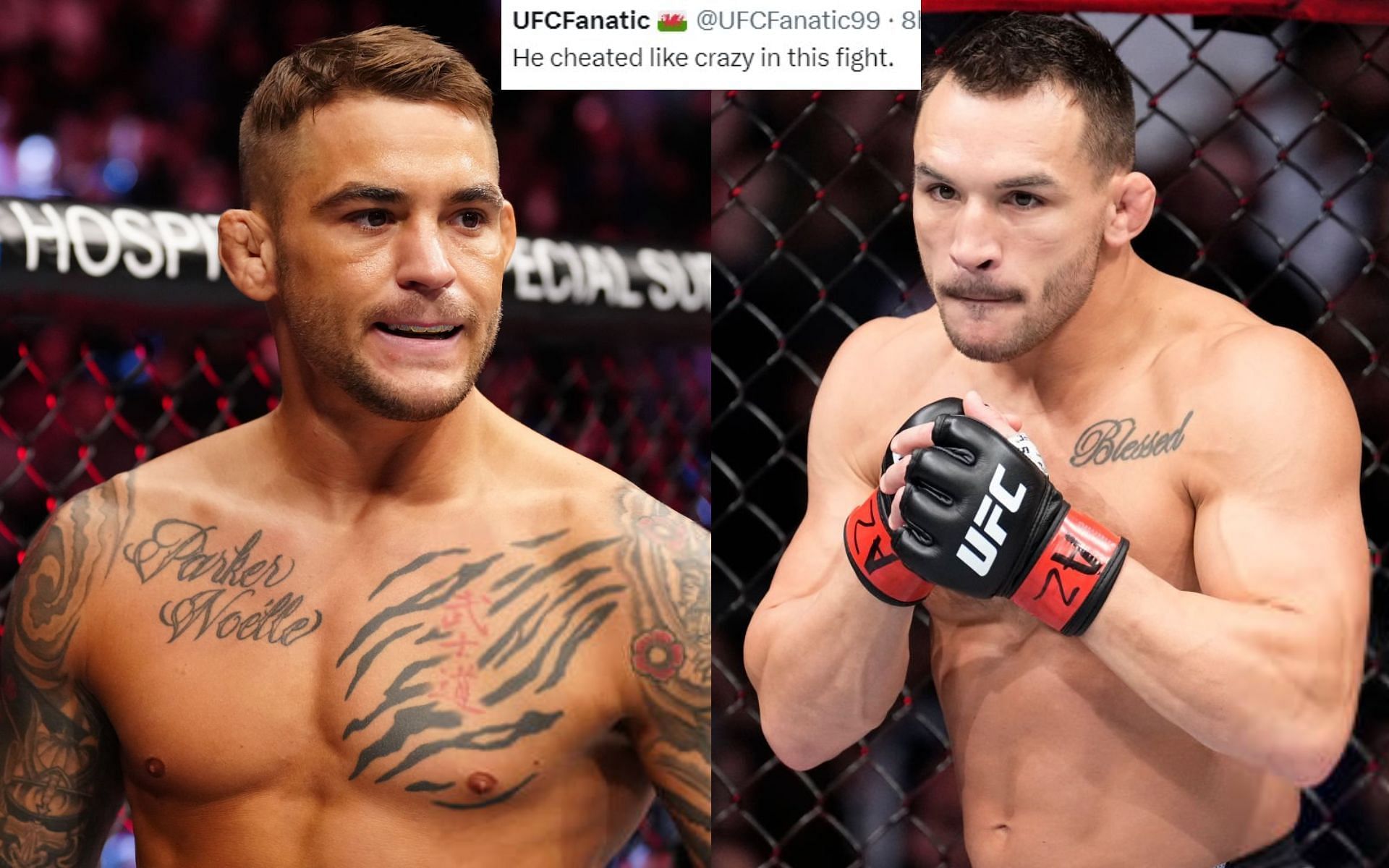 Dustin Poirier (left) and Michael Chandler (right) [Images Courtesy: @GettyImages]