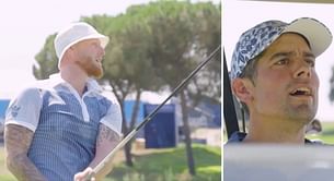 “OMG! No way! You’re a JOKE” – Alastair Cook’s reaction to Ben Stokes’ drive as they play golf ahead of ODI World Cup