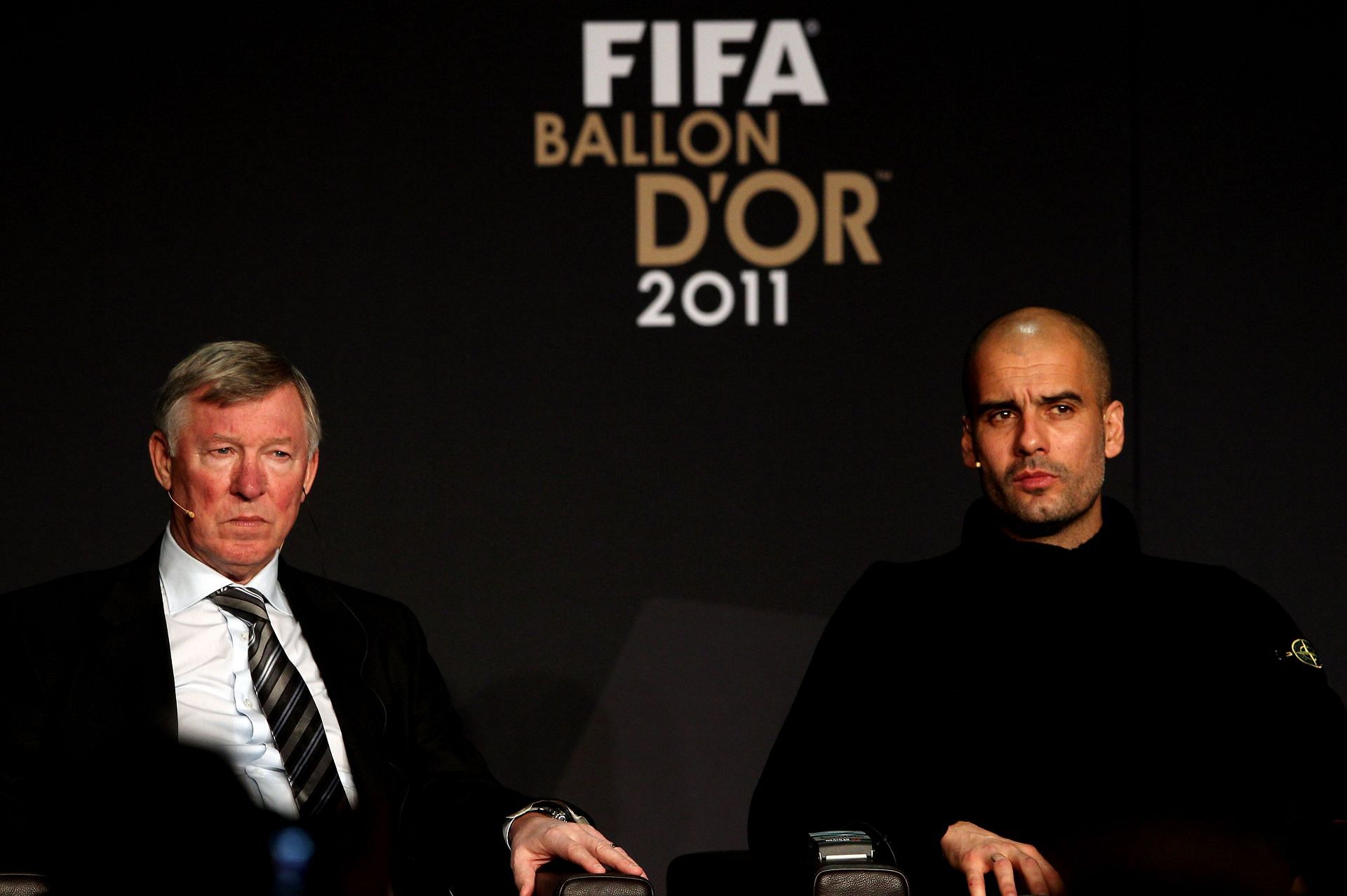 Sir Alex Ferguson (left) may have lined up Pep Guardiola for the Manchester United job.