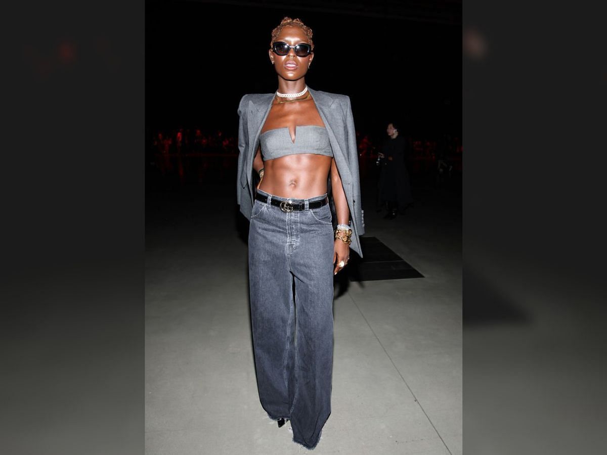 Jodie Turner-Smith at Milan Fashion Week 2024 ( Image via Getty)