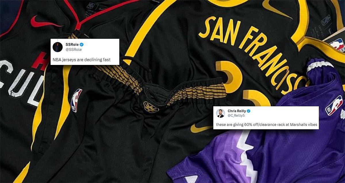 Giving 60% off/clearance rack at Marshalls vibes – Leaked photos of  Warriors & Heat jerseys for 2023-24 NBA season has fans mocking Nike