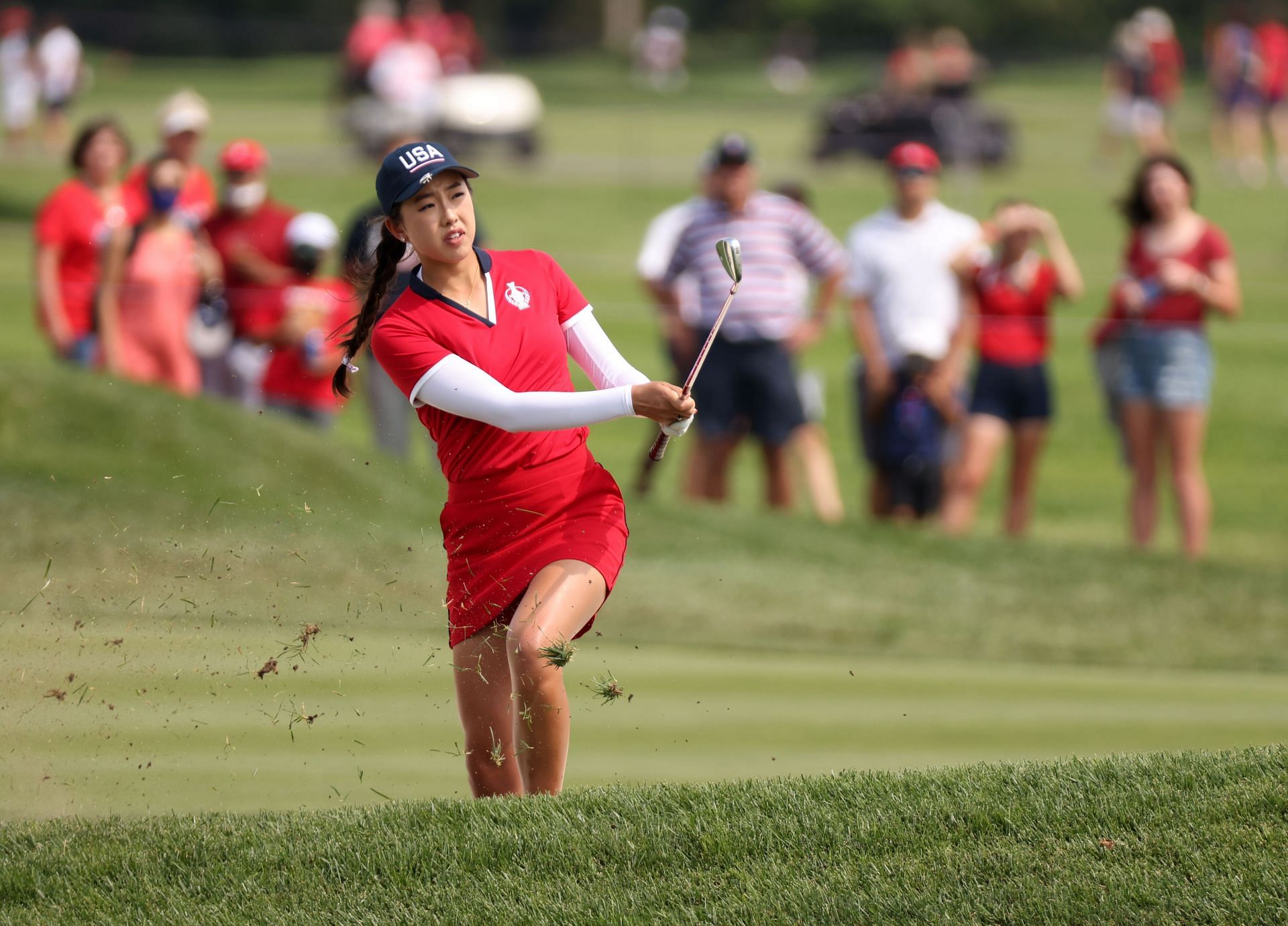 Yealimi Noh at the 2021 Solheim Cup (image via Getty)