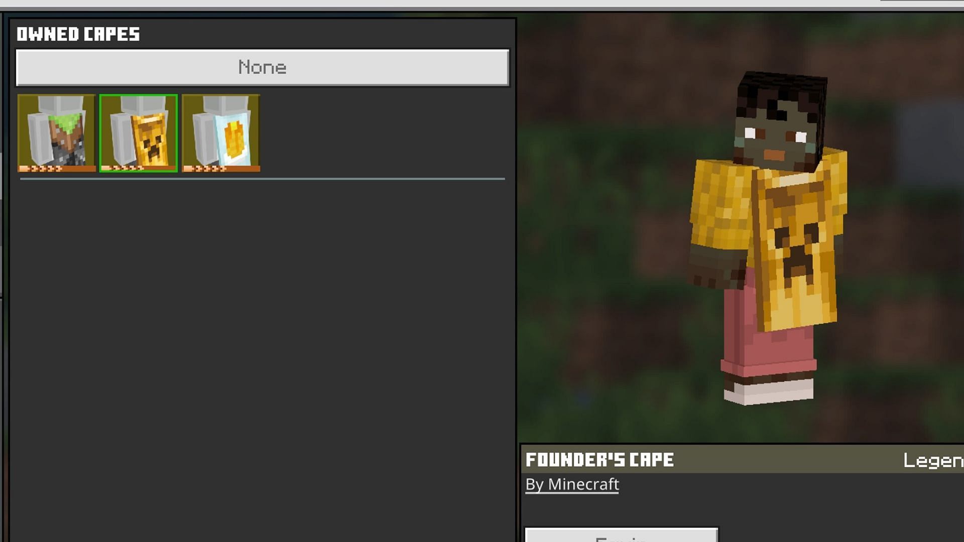 Capes (Image via Mojang Studios)