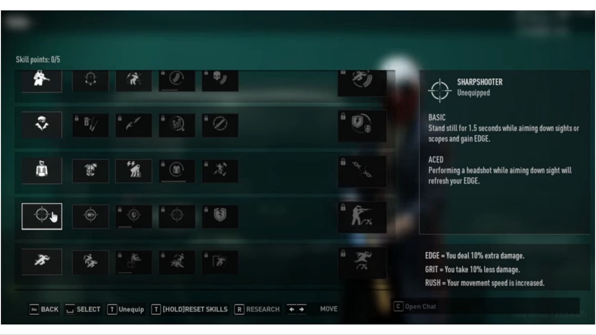 Sharpshooter skill in Payday 3 (Image via Deep Silver and YouTube/Given)