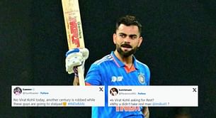 "Another century is robbed" - Fans react as Virat Kohli rested for IND vs BAN Asia Cup 2023 Super 4 clash