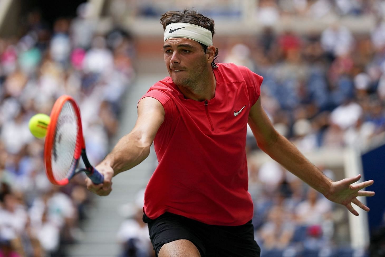 Taylor Fritz in action at the 2023 US Open