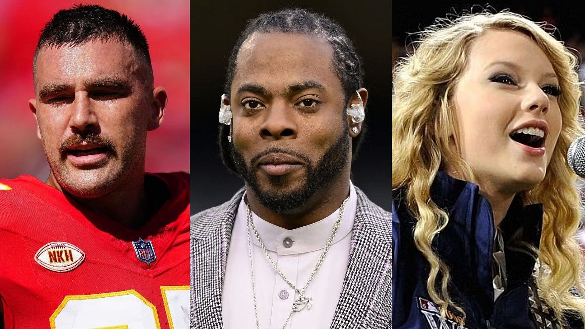 Richard Sherman claims Taylor Swift was more excited than some NFL wives while watching Travis Kelce hunt down Bears