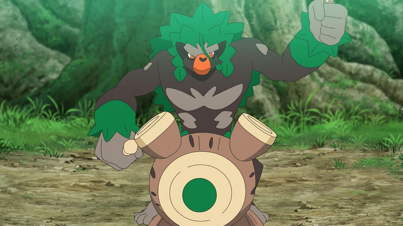 Rillaboom as seen in the anime (Image via The Pokemon Company)
