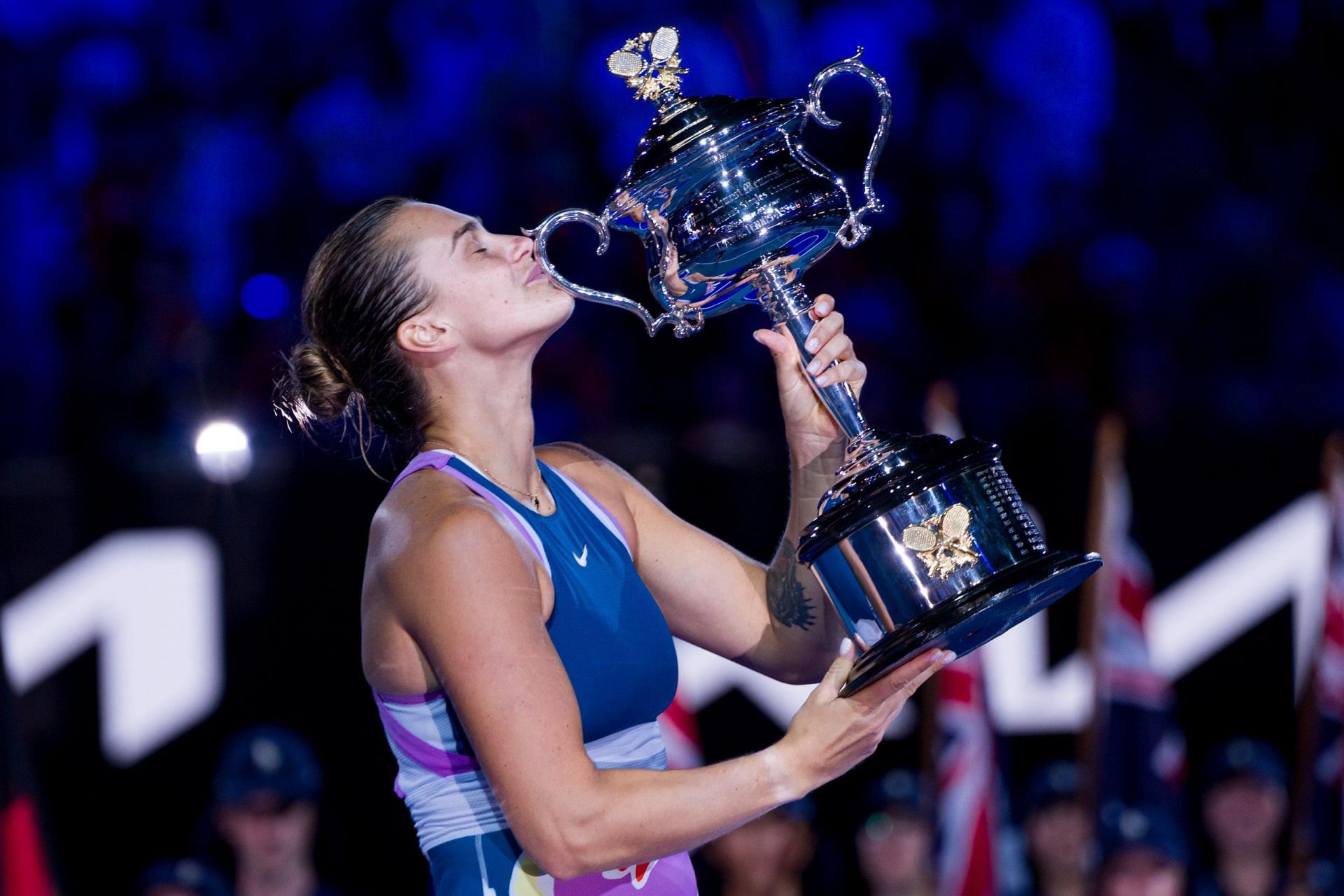 Watch: Aryna Sabalenka Throws Her Smashed Racket Into Trash Can ...