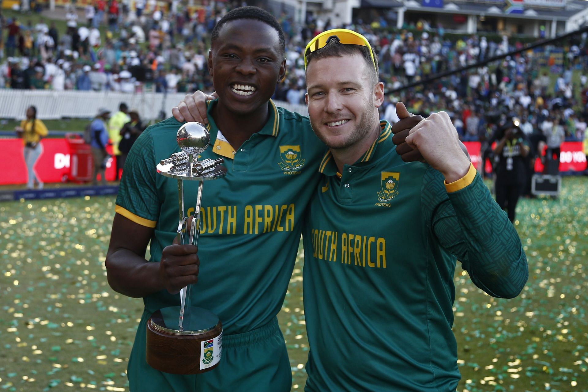 Kagiso Rabada (left) and David Miller (right) have enough experience of playing in India.