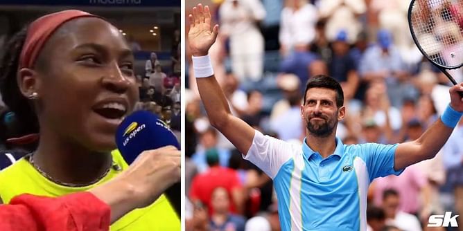 Coco Gauff hilariously announces 'session partner' Novak Djokovic's match after her US Open 3R win on Arthur Ashe Stadium
