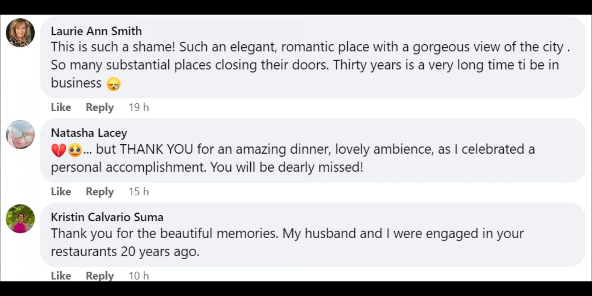 Netizens think back to their memories of the celebrated Chicago restaurant (Image via Facebook/@SignatureRoom95)