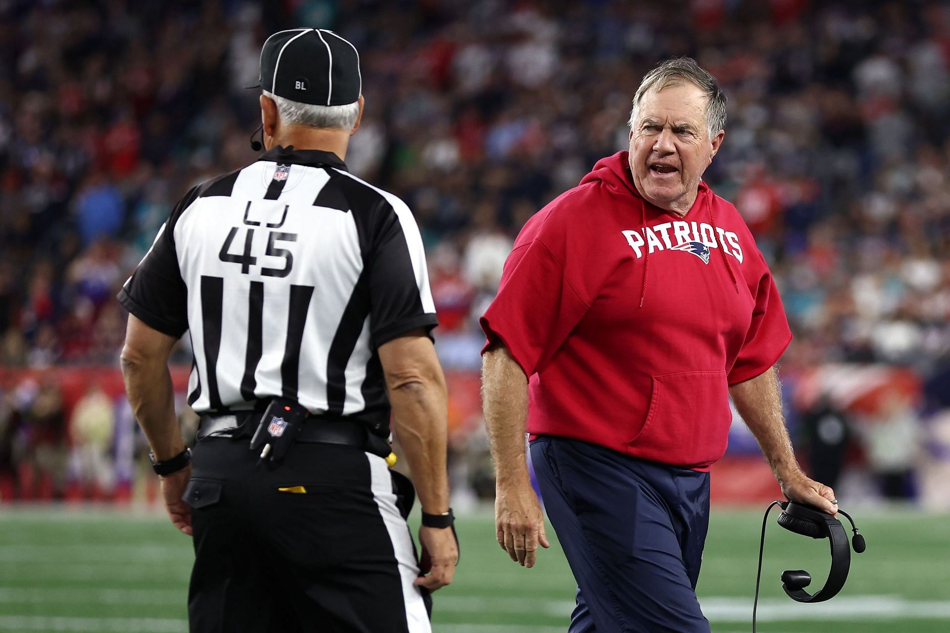 Bill Belichick said Patriots had 'limited' replay ability during Jets game