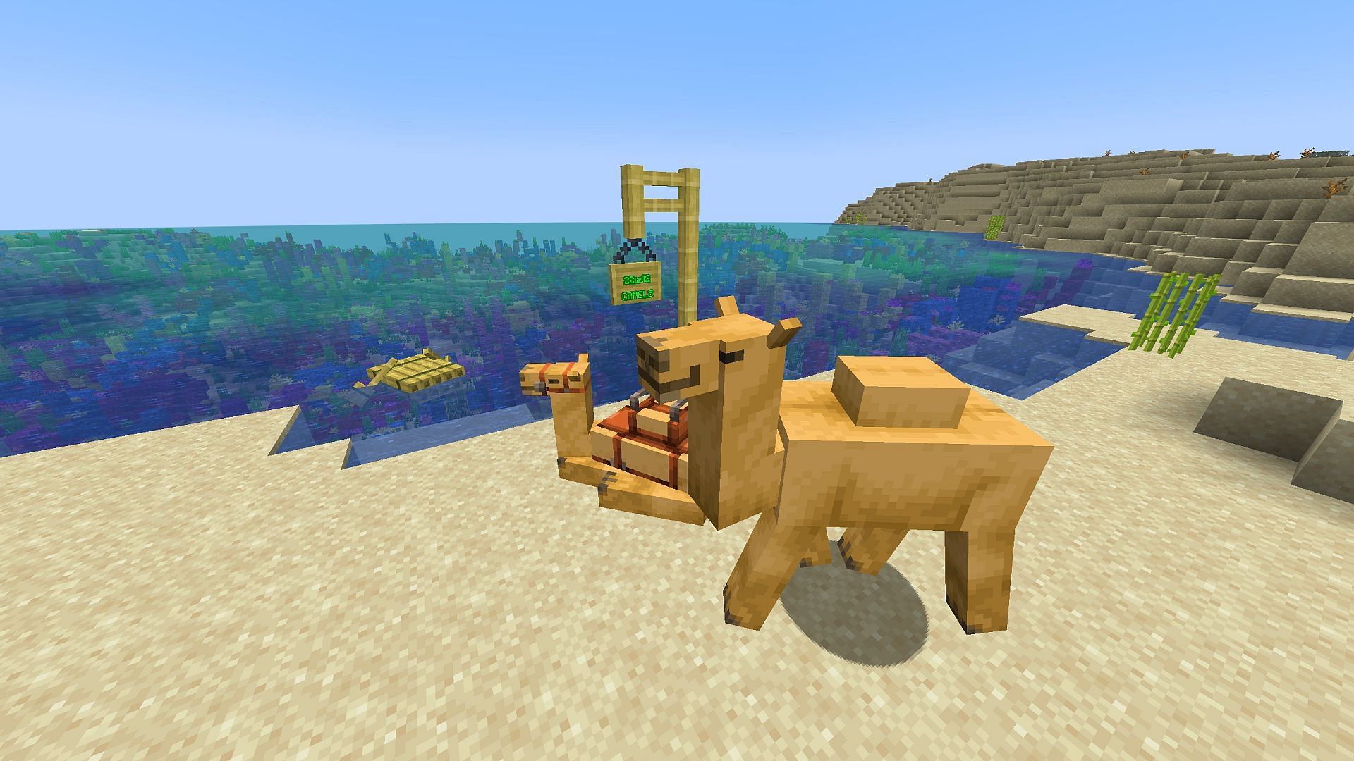 Llamas are a new introduction in Minecraft&#039;s Trails &amp; Tales update (Image via Ybou_/Reddit)