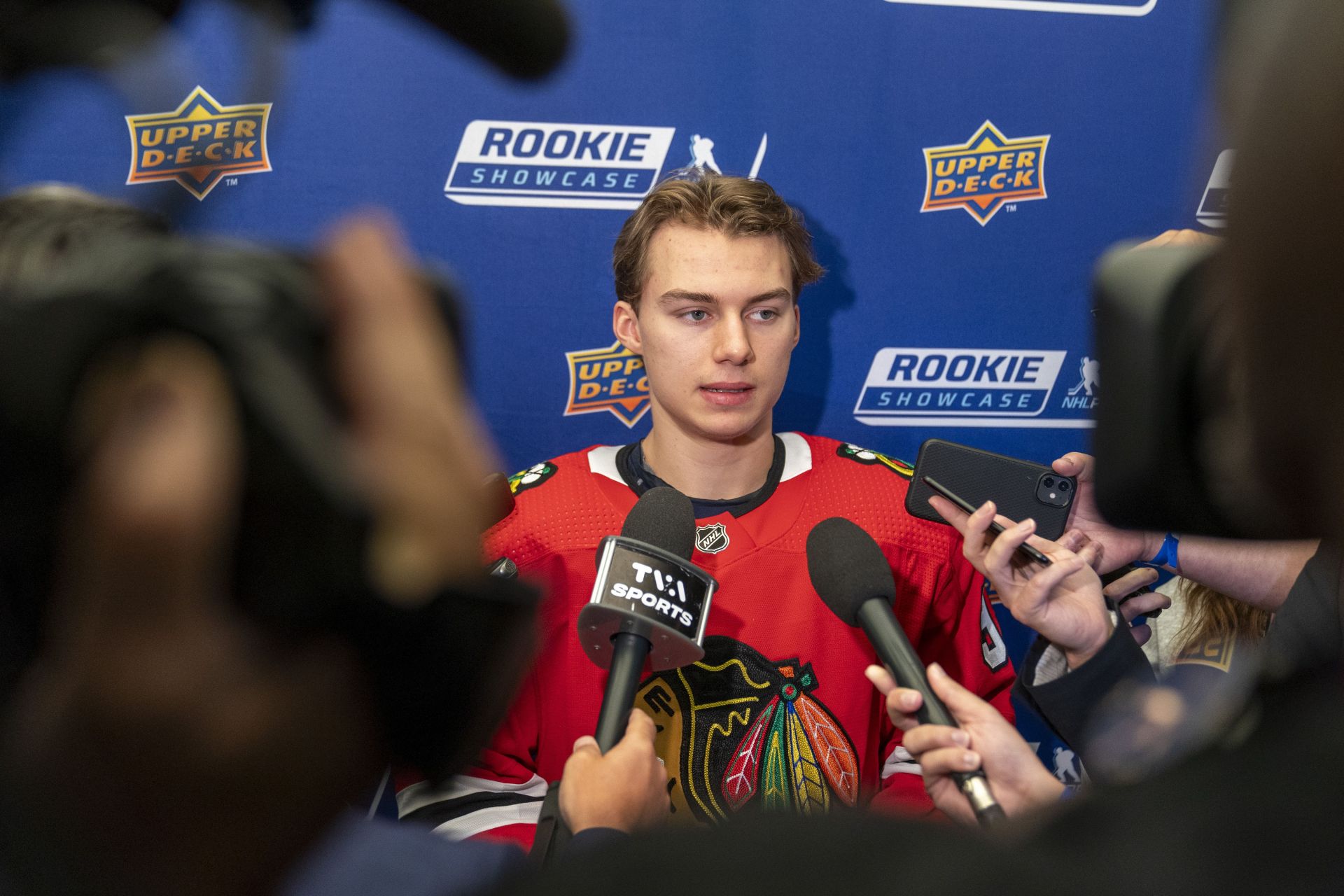 Bedard's play will determine his role with Blackhawks, GM says