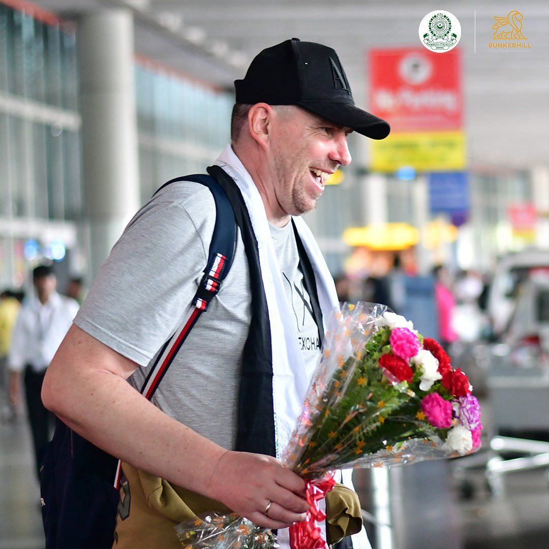 Andrey Chernyshov arriving in Calcutta (Credits: Mohammedan SC)