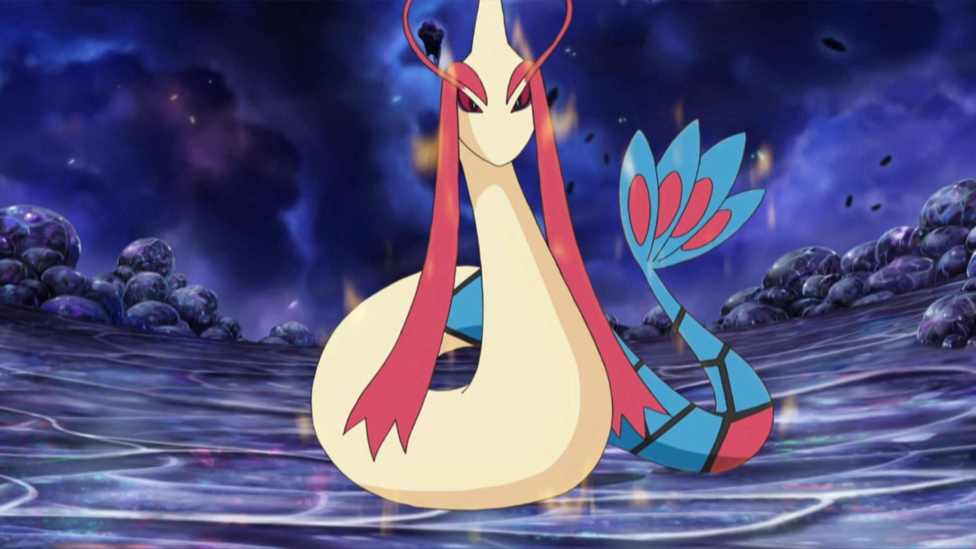 Milotic as seen in the anime (Image via The Pokemon Company)