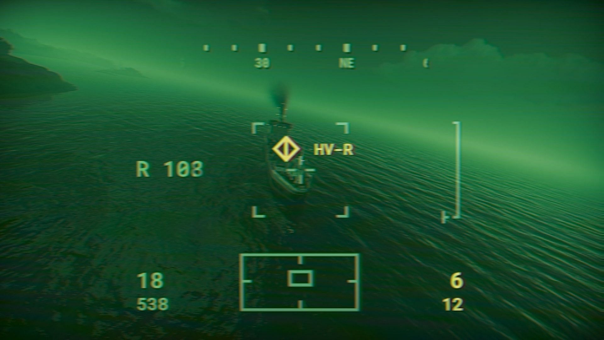 Targeting HUD of the Attack Helicopter (Image via Facepunch Studios)