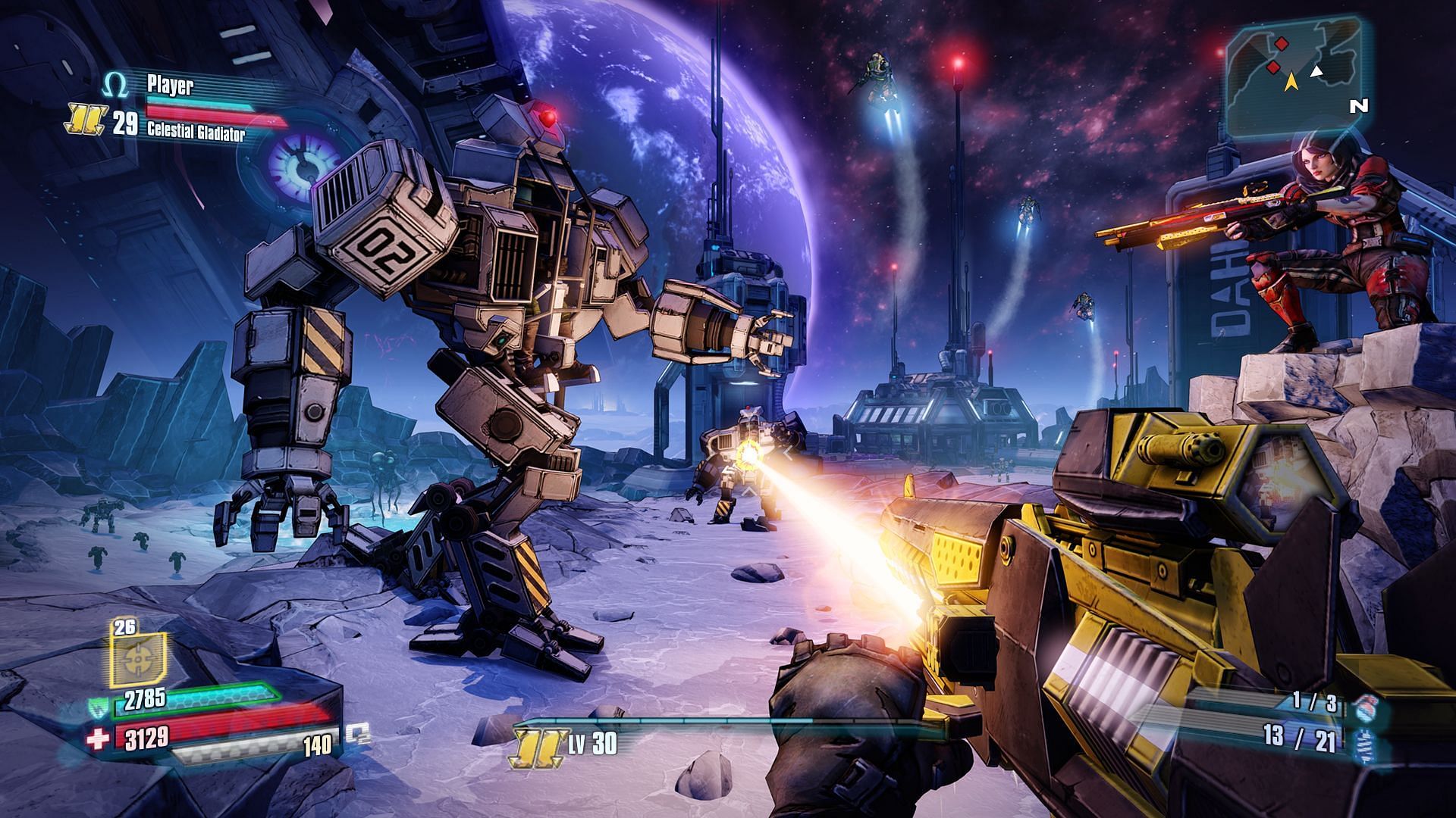 The Pre Sequel gameplay features engaging gameplay (Image via Steam)