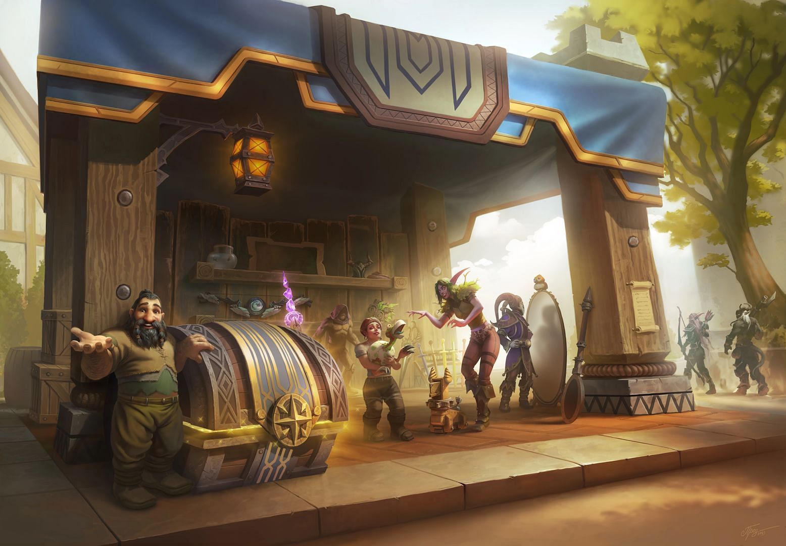 World of Warcraft Trading Post digital art