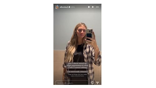 Image Credit: Allison Kuch's Instagram Story