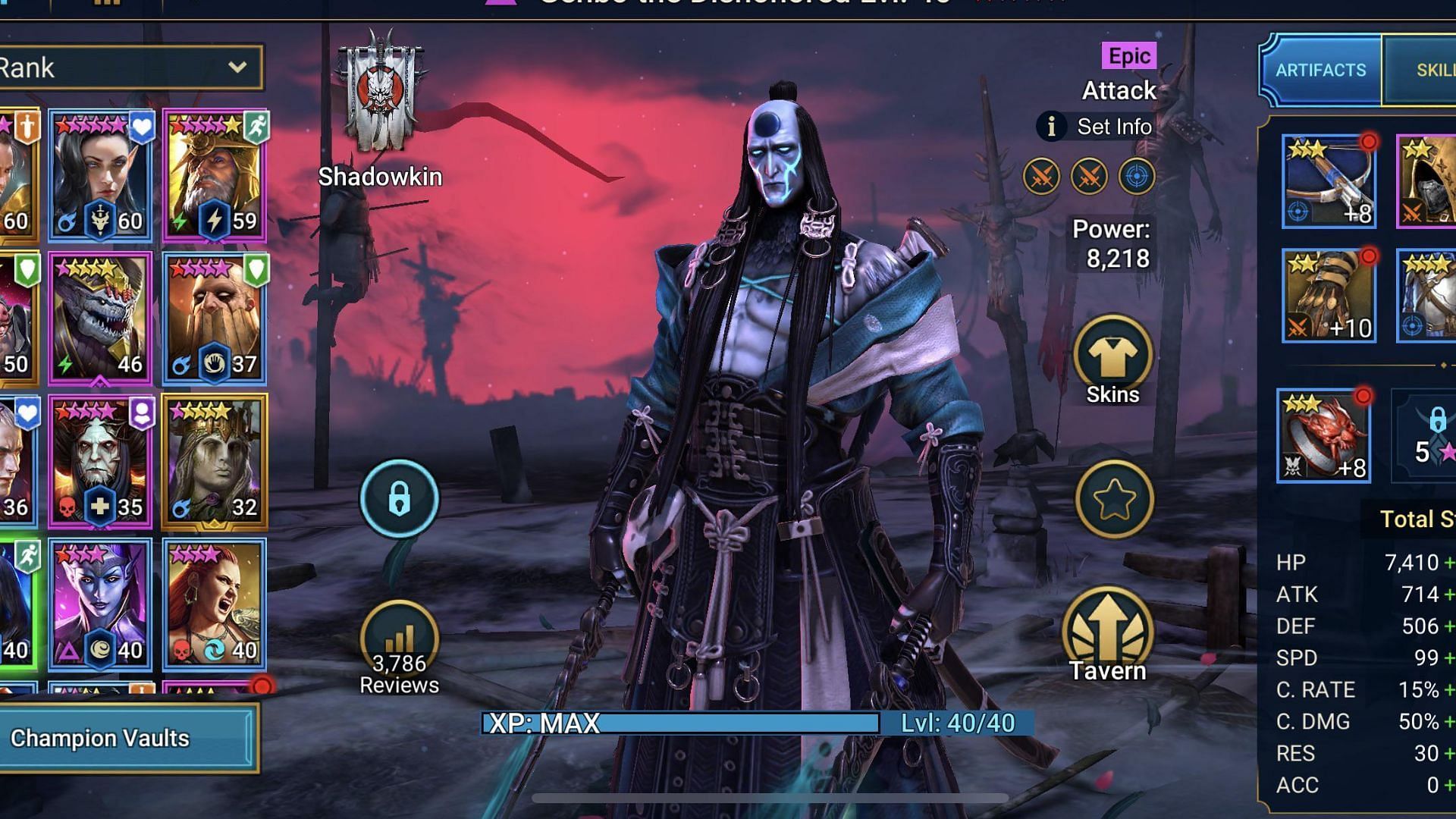 Genbo The Dishonored in Raid Shadow. (Image via Plarium)