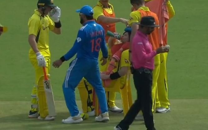 IND vs AUS : मार्नश लैबुशेन के साथ मस्ती करते नजर आए विराट कोहली, वीडियो वायरल