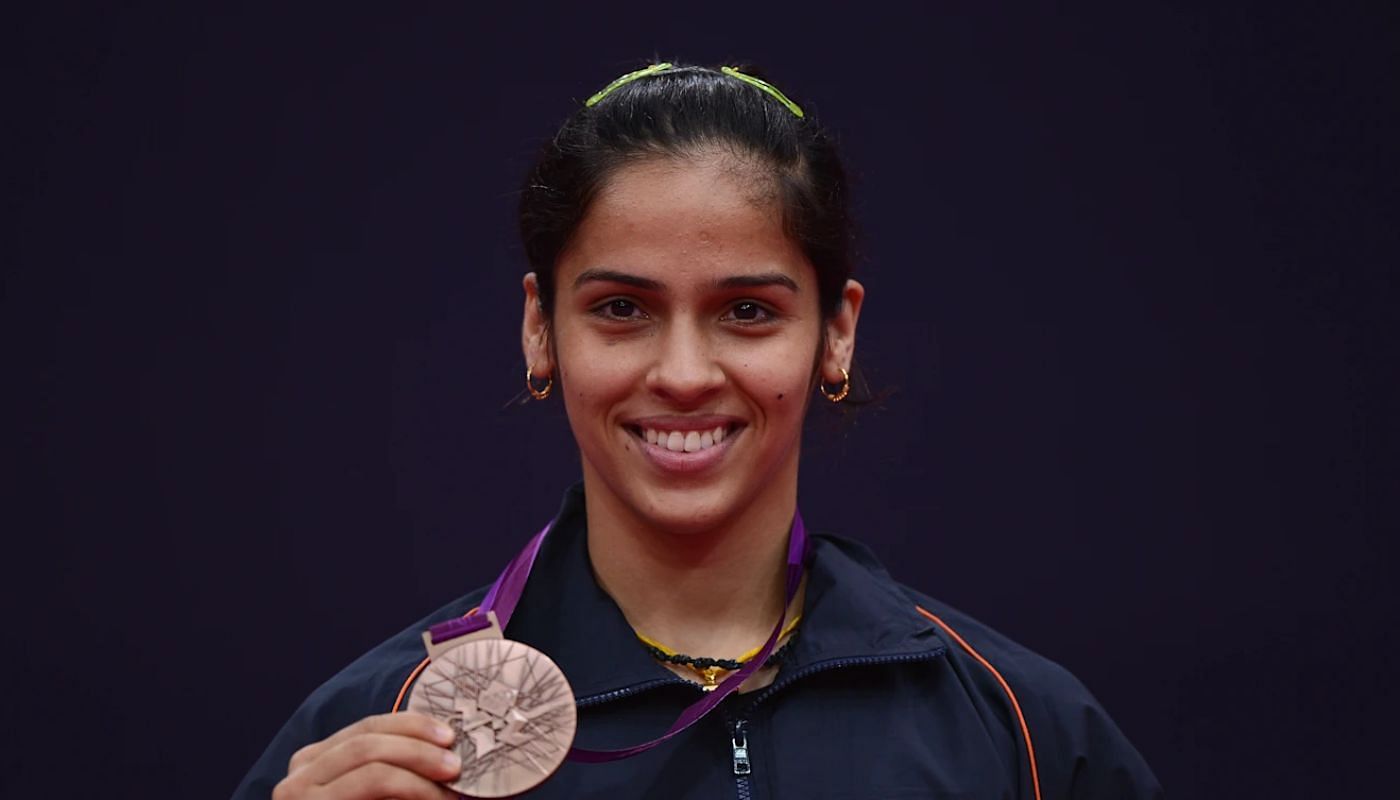 Saina Nehwal&rsquo;s London Olympic bronze medal (Image via Olympics.com