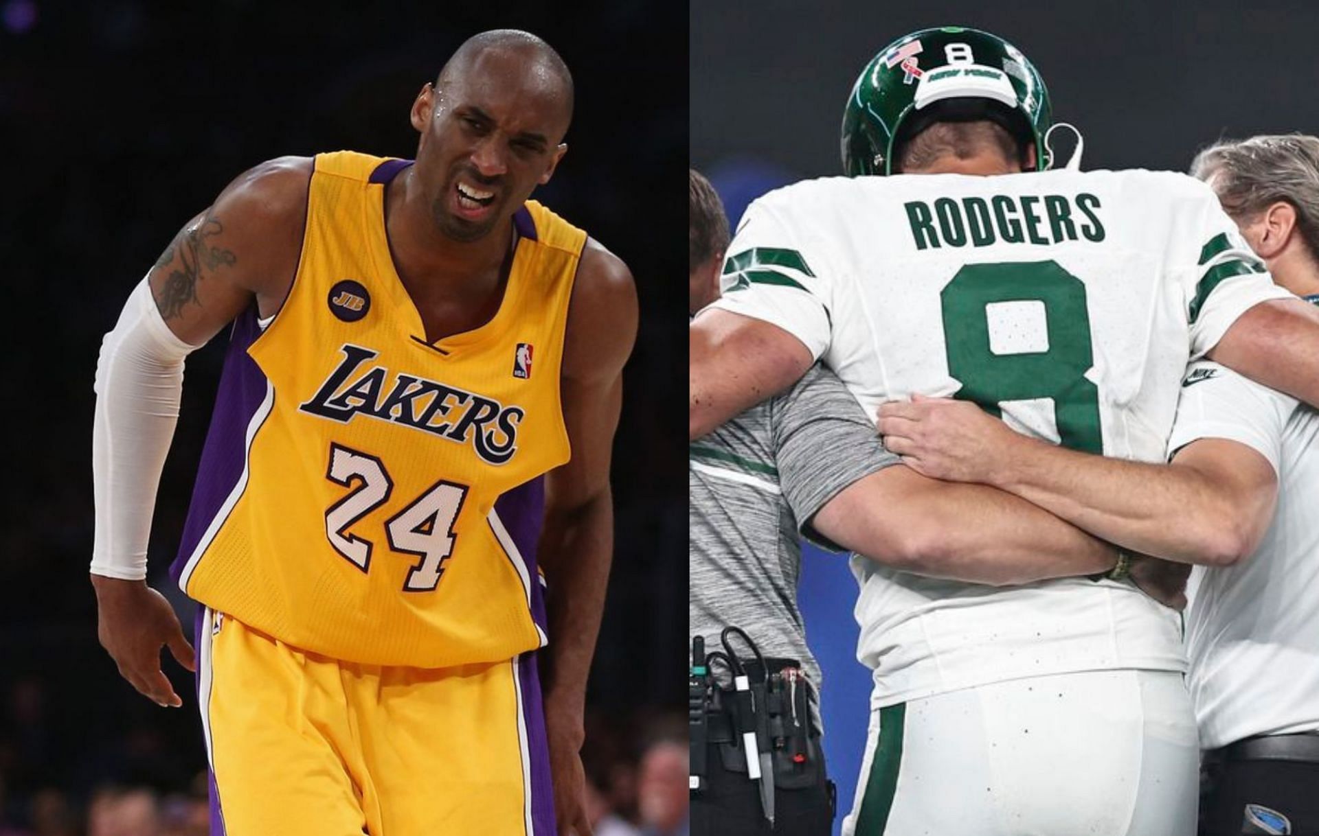 Aaron Rodgers recent injury is compared to the time Kobe Bryant tore up his Achilles