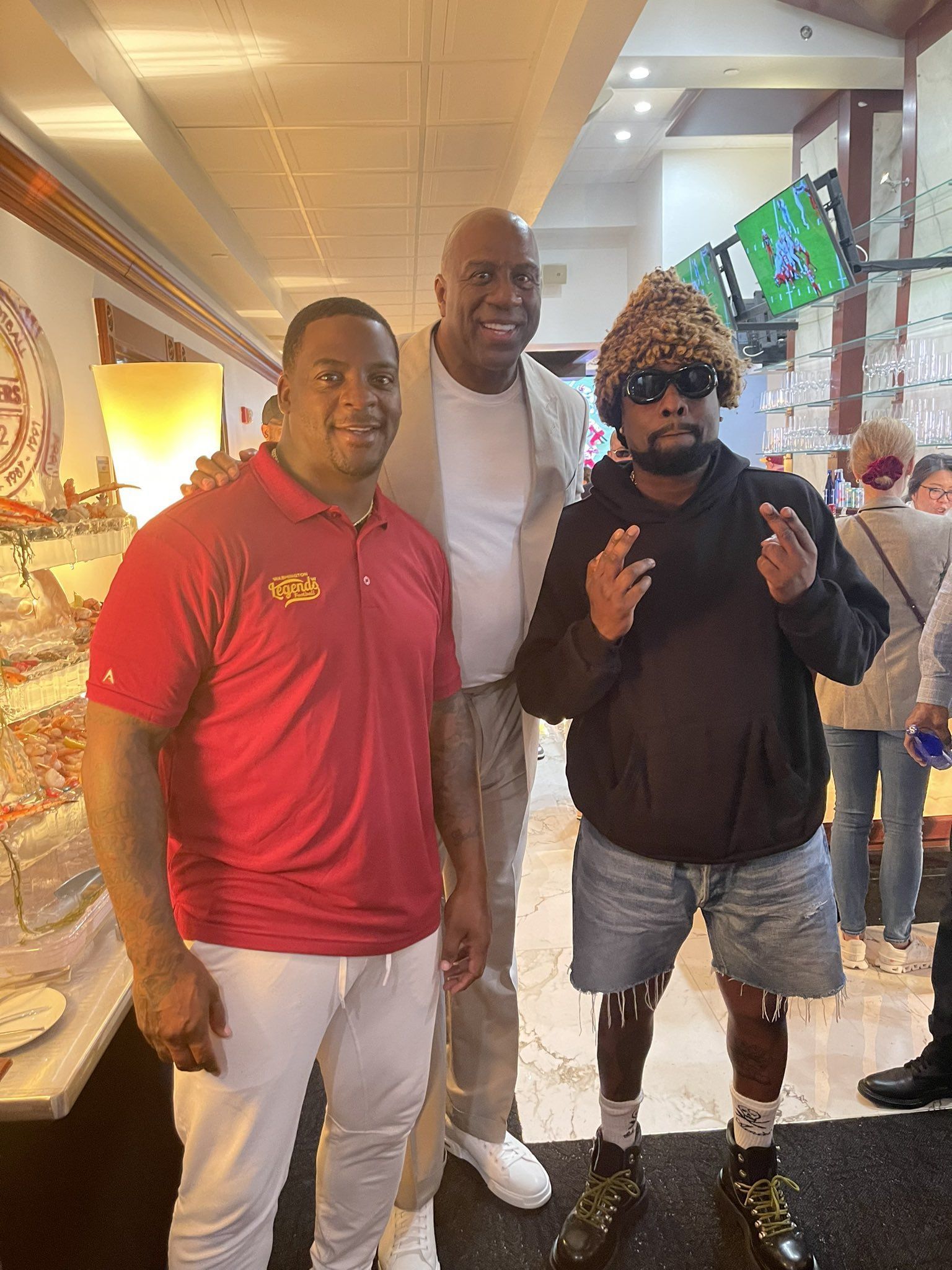 Magic Johnson with Wale