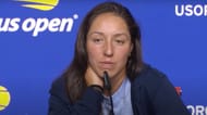 Jessica Pegula addresses the media at US Open.