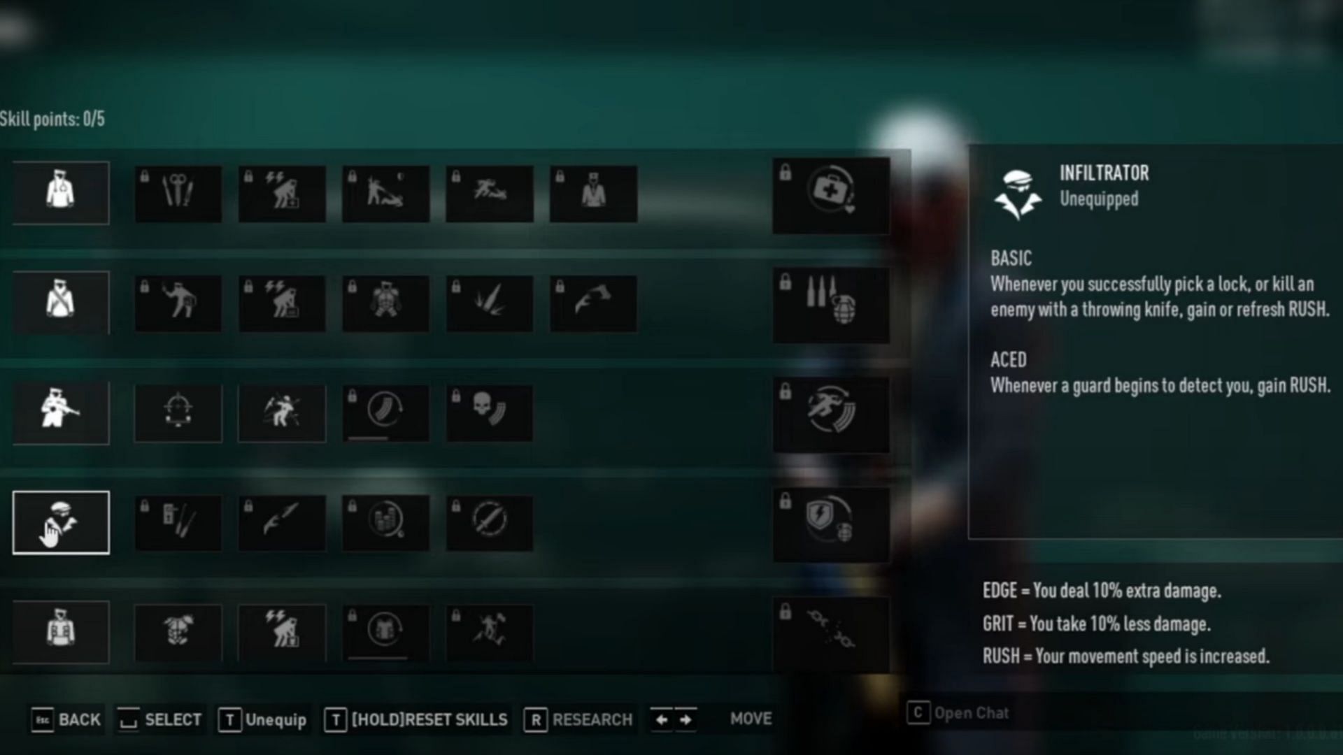 Infiltrator skill in Payday 3 (Image via Deep Silver and YouTube/Given)