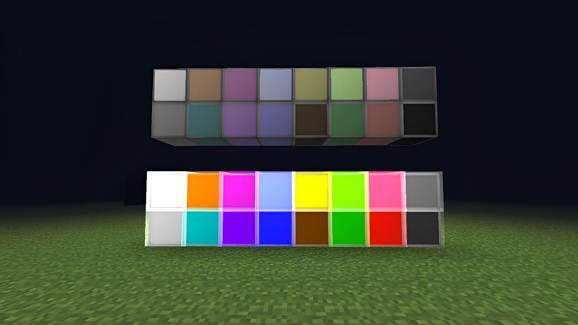 Redpower&#039;s redstone lamps were quite colorful compared to their vanilla counterparts (Image via Eloraam)